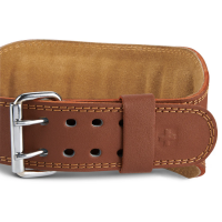 Harbinger Unisex Padded Leather Belt 6inch - Brown